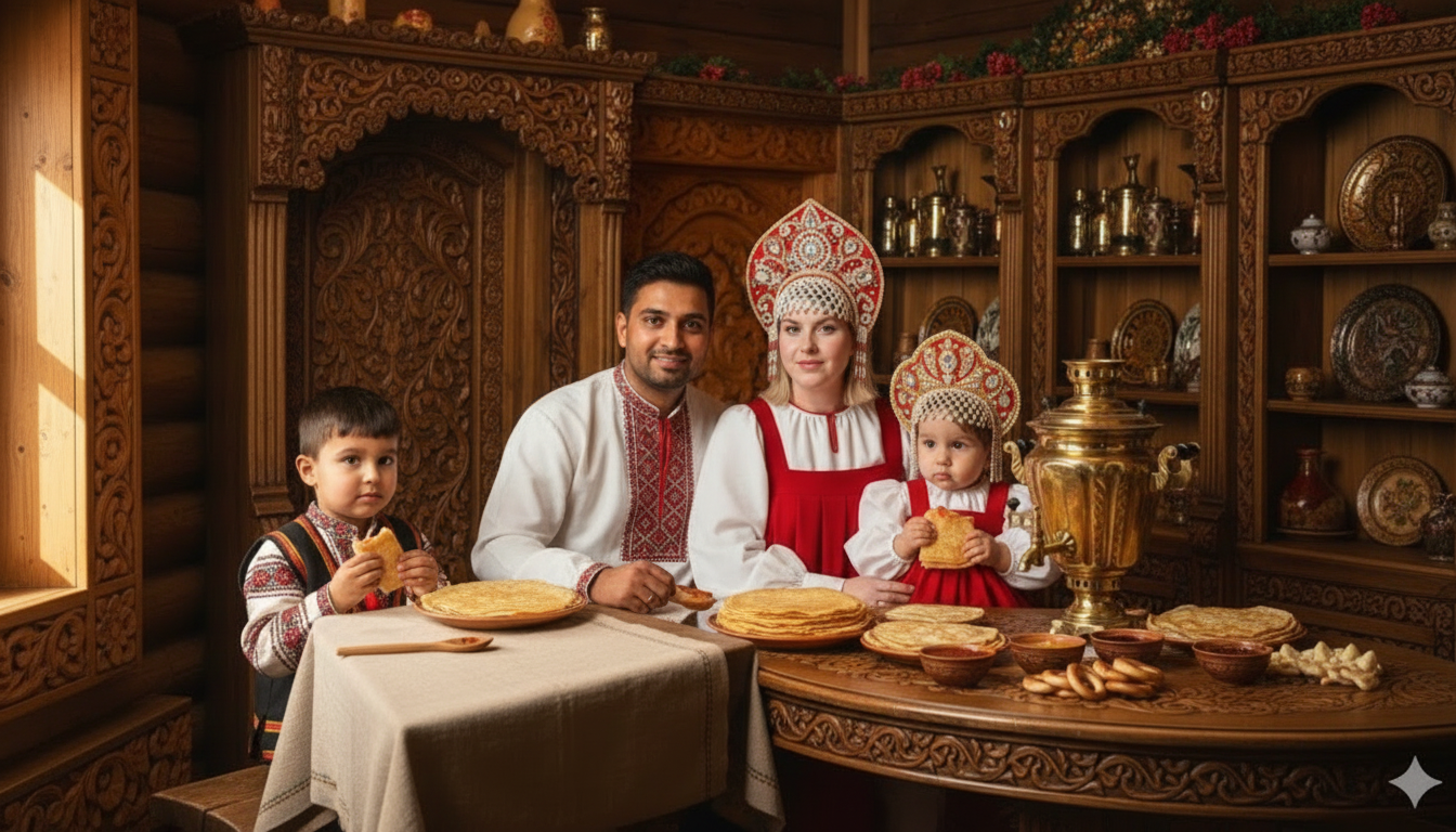 Sasha and Akhil — Indian Russian Couple